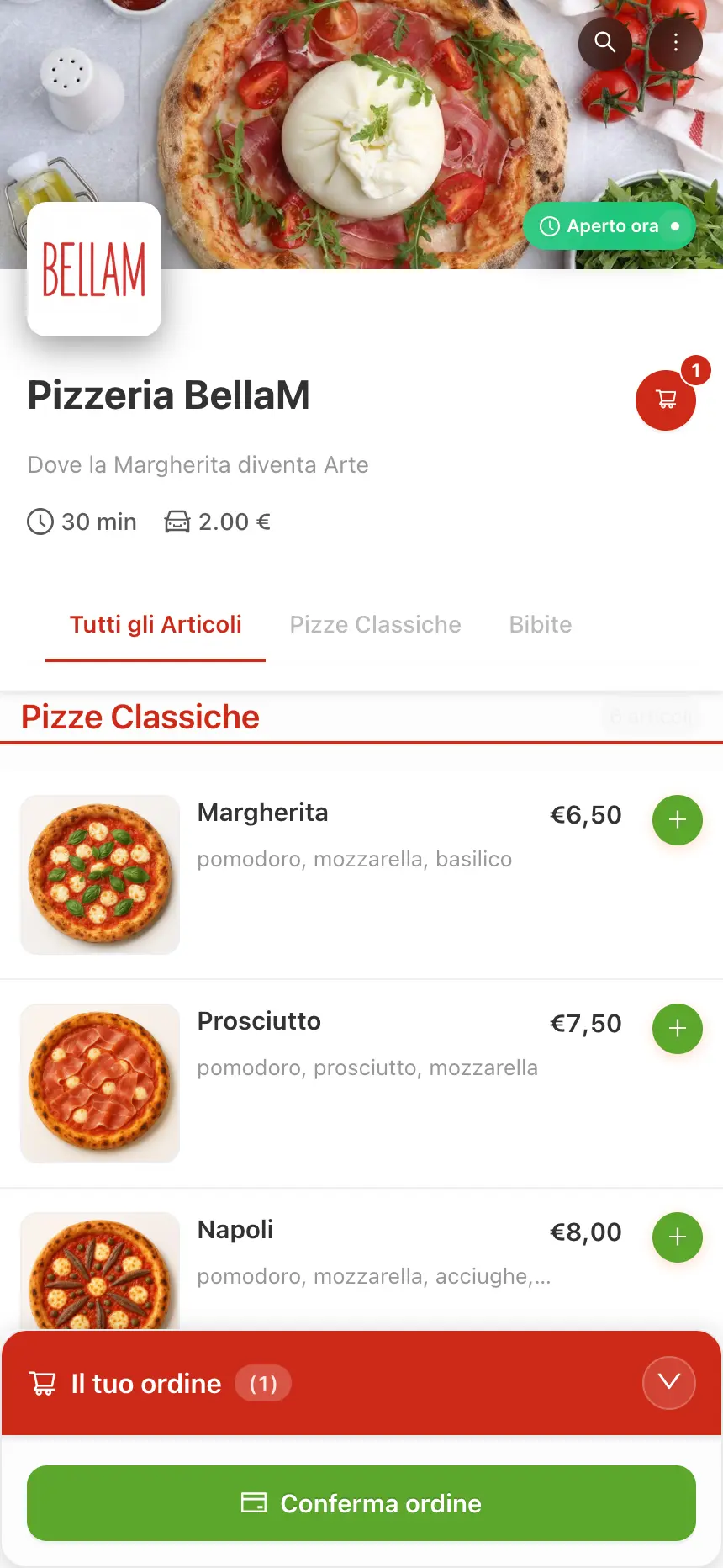 Anteprima ordini online